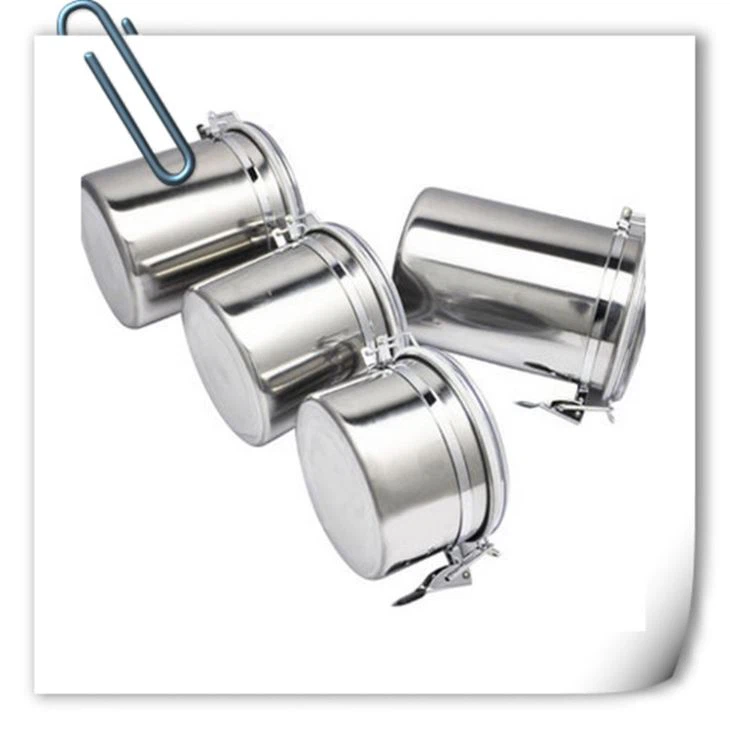 Stainless steel tea cans tin cans for food canning coffee sugar canisters
